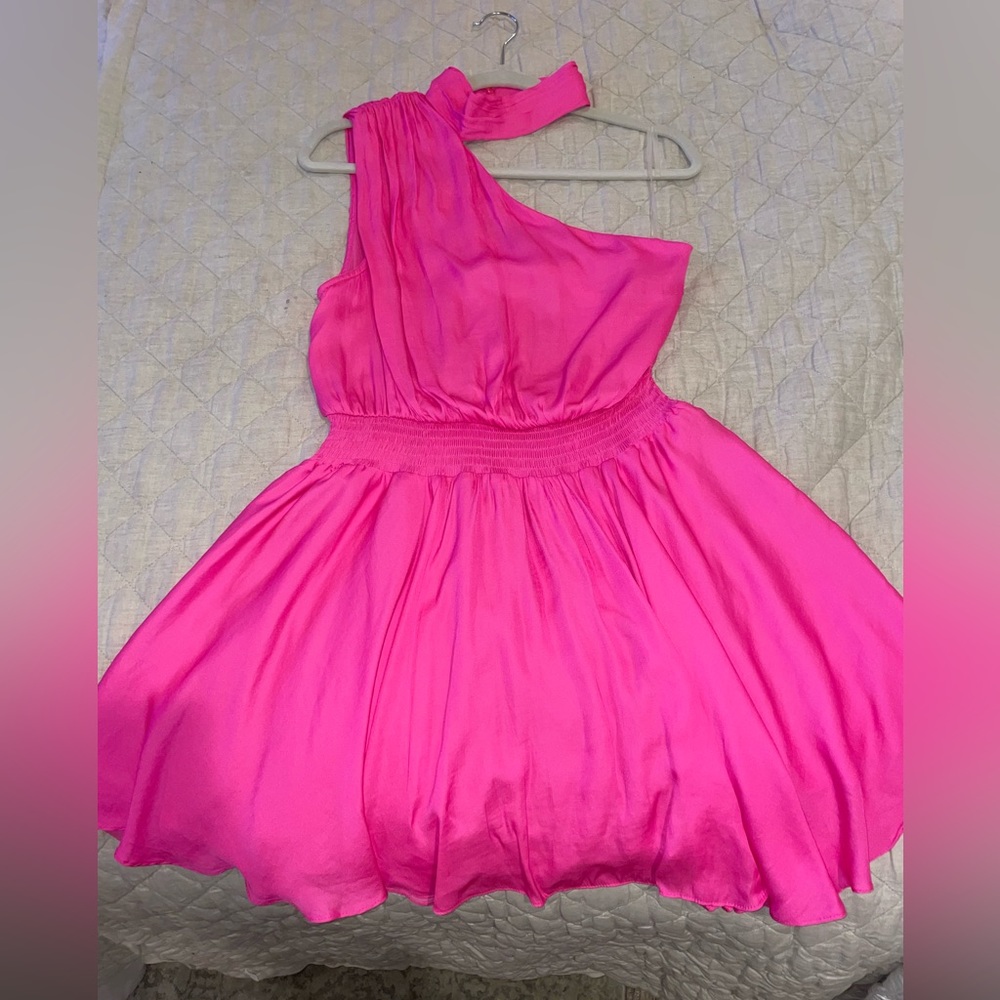Pink DO+BE one shoulder dress